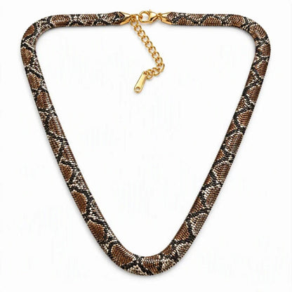 🐍Serpent Statement Necklace – A Symbol of Mystery & Power✨