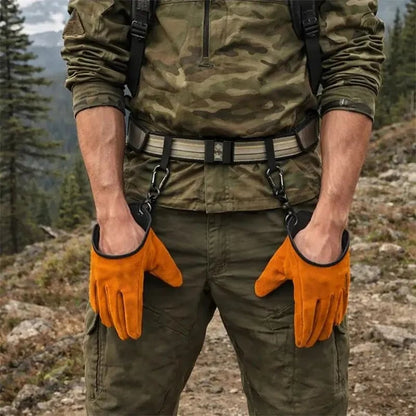 💯 Outdoor Thickened Wear-Resistant Cowhide Work Gloves
