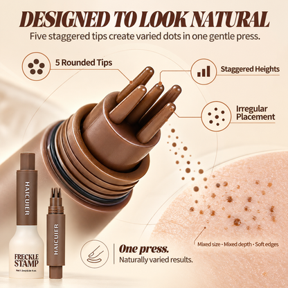 Natural Freckle Stamp Pen – Waterproof Quick-Dry 5-Point Makeup Tool