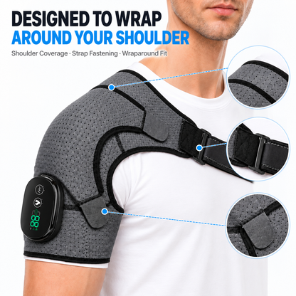 🔥 WarmEase – Heated Shoulder Massager with Vibration