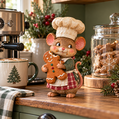 🍪 Gingerbread-muis bakker figuur