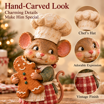 🍪 Gingerbread-muis bakker figuur