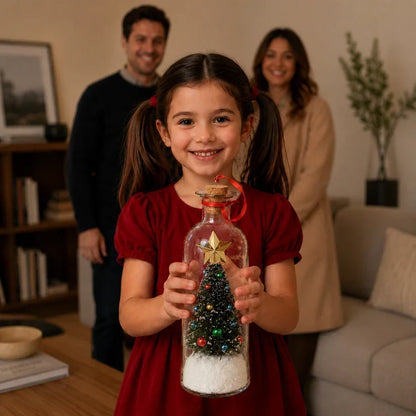 🎅🎄 Recordable Christmas Tree In Bottle Ornament | Voice Message Keepsake Giftcordable Message in a Bottle