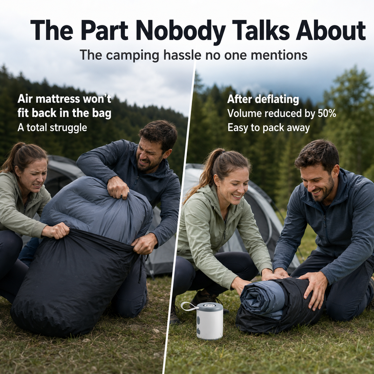 🔥Last Chance – 50% OFF Today Only!🎁 4-in-1 Mini Outdoor Air Pump 💨 Inflate🌬️ Deflate🔦 Illuminate🎒 Take It Anywhere.