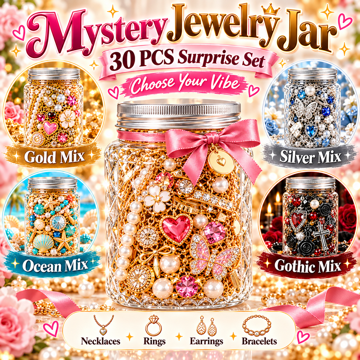 💖 💎Jewelry Jar – Curated Surprise Jewelry Based on Your Aesthetic