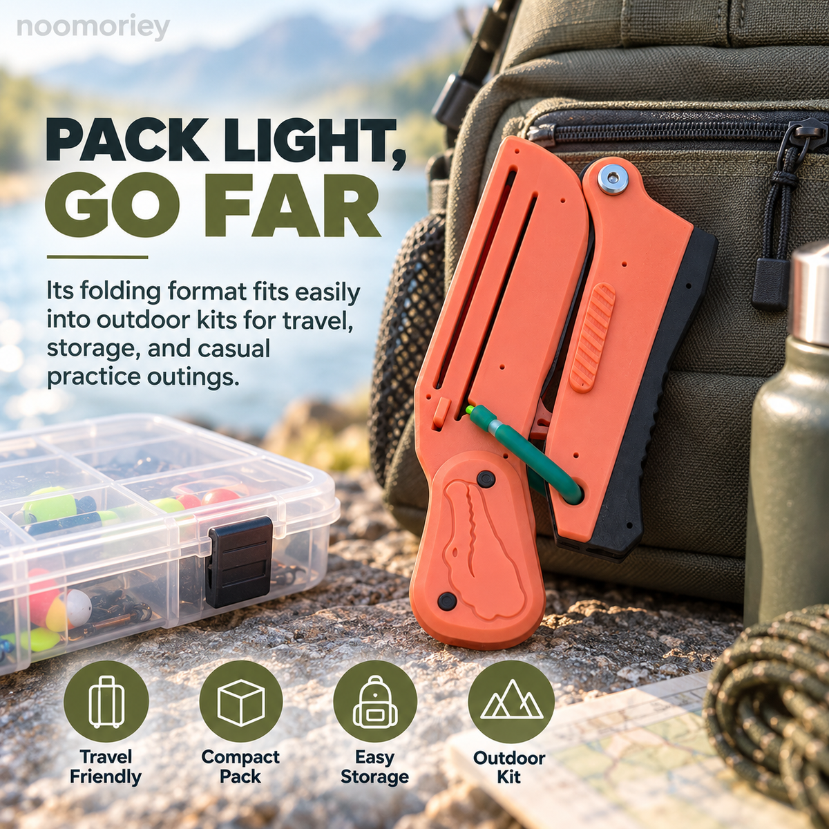 Portable Folding Slingshot Launcher, Compact Outdoor Target Toy