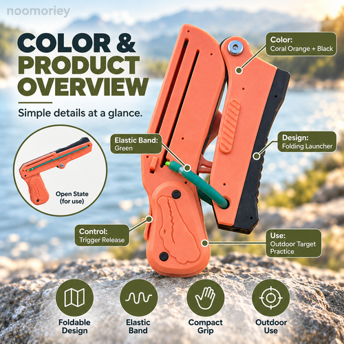 Portable Folding Slingshot Launcher, Compact Outdoor Target Toy