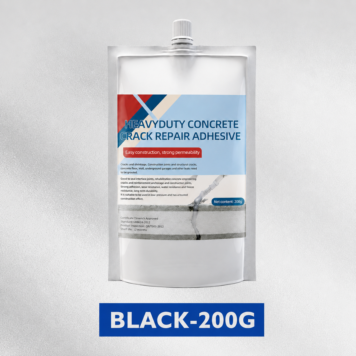 ✨ Limited Time 50% OFF✨ Heavy-Duty Concrete Crack Repair Adhesive, Waterproof Permanent Crack Filler For Wall, Floor, Driveway, Patio & Garage