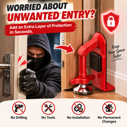 🚪 Portable Metal Door Security Bar — Extra Protection In Seconds