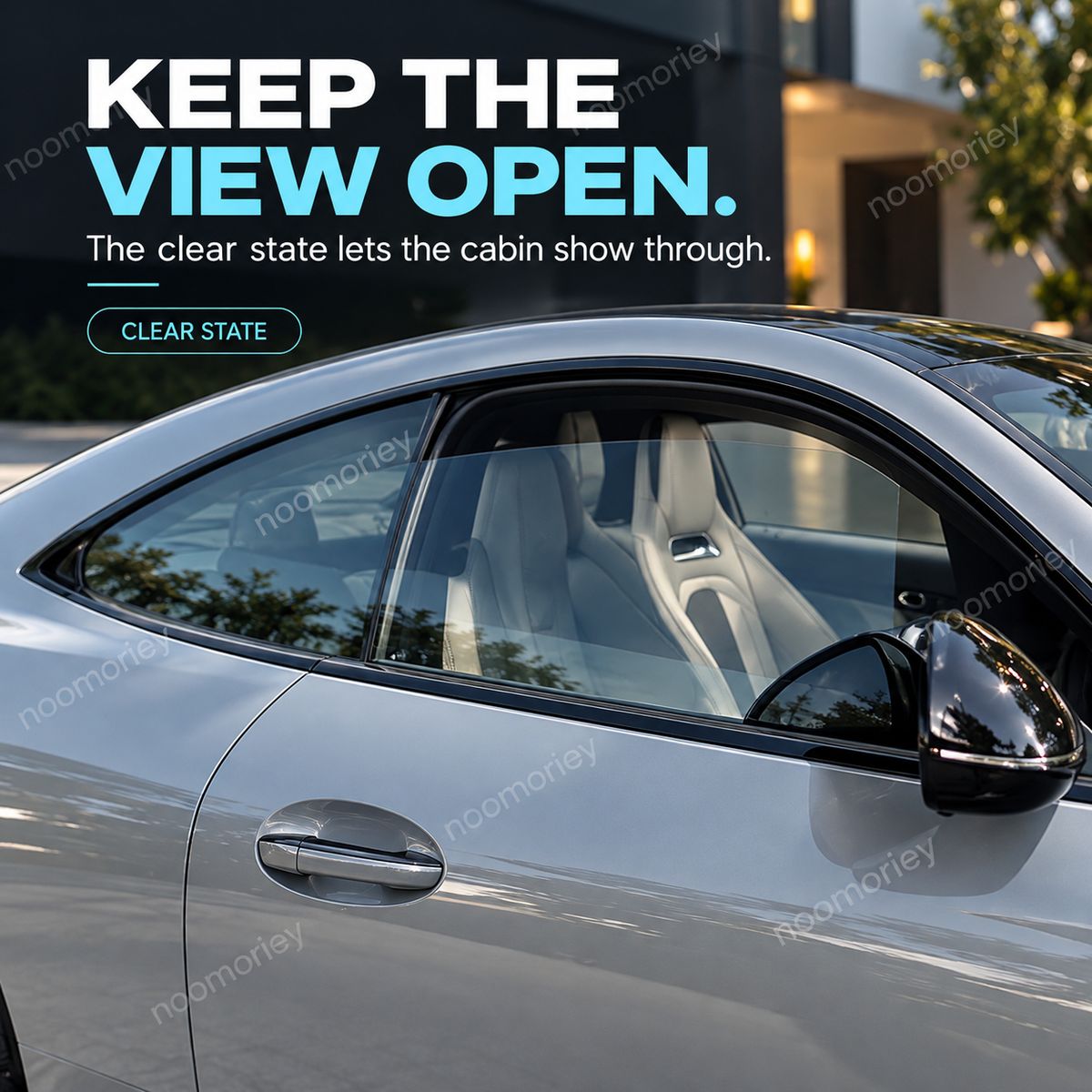 Remote Control Smart Car Window Tint Film, Switchable Privacy Glass