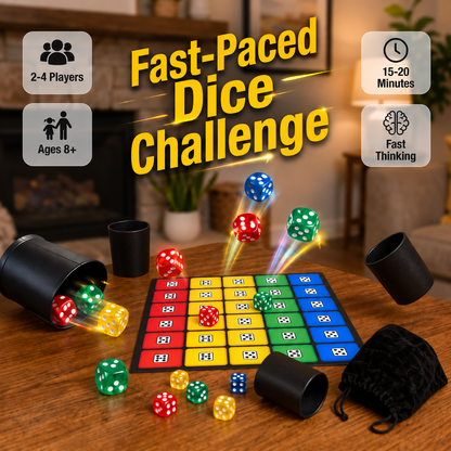 🎲 Rockin’ Dice Challenge – Fast-Paced Rolling Board Game for Family Game Nights 🔥