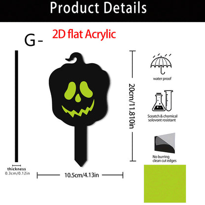 🎃🔥Halloween Sale 50% OFF🔥 Luminous Acrylic Pumpkin Garden Stake