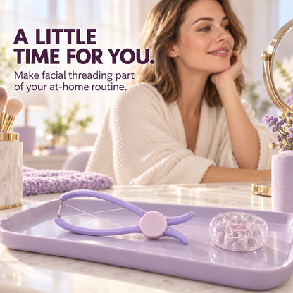 ✨ Manual Facial Threading Tool – Cotton Thread Hair Remover for Women