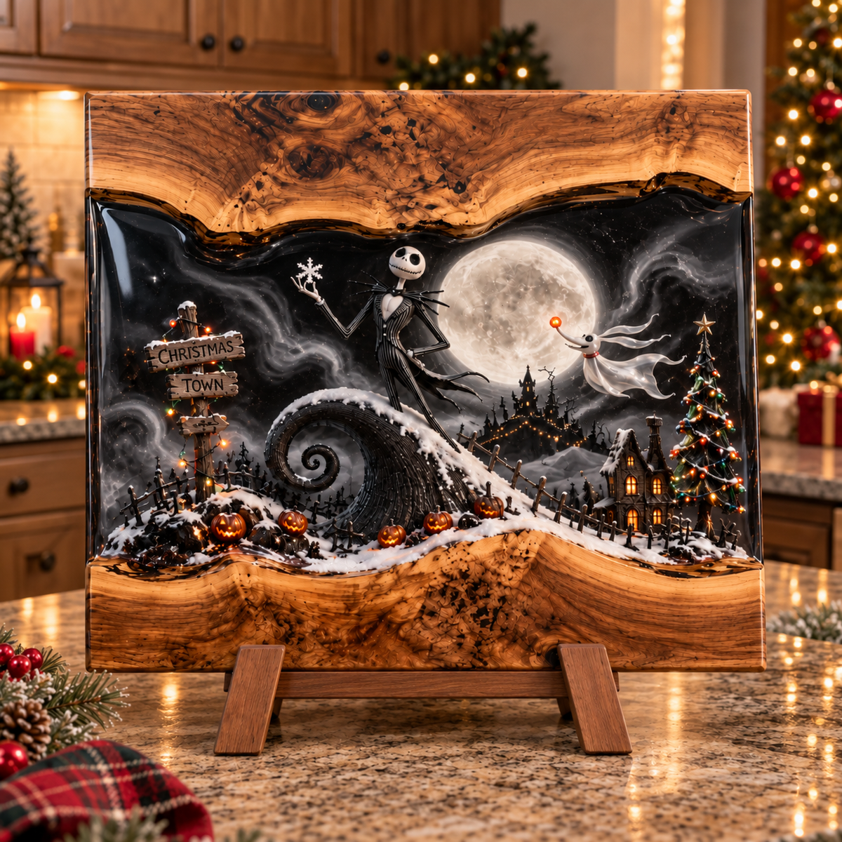 Handmade Christmas Cutting Board