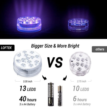 💥Submersible LED Pool Lights (RF Remote Control )