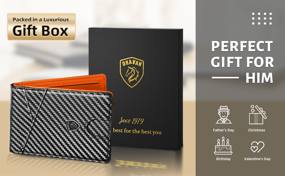 Men’s Leather Wallets with RFID Anti-Theft Protection