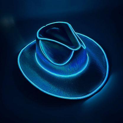 Light Up the Night 👻 LED Glow Cowboy Hat – Halloween Party Costume
