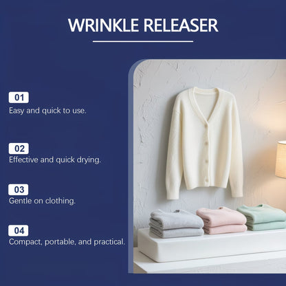 🚨 Wrinkle Release Spray — Stop Ironing & Remove Wrinkles in Seconds ✨