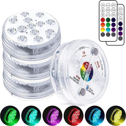 💥Submersible LED Pool Lights (RF Remote Control )