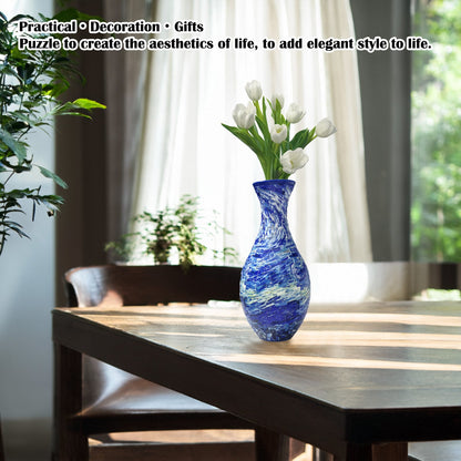 3D Monarch Danaus plexippus And Flowers Series Puzzle Vase - (160 Pieces)