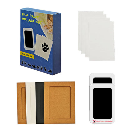 🐾 No-Mess Pet Paw Print Keepsake Kit – Clean-Touch Ink Pad Gift Set for Dogs & Cats