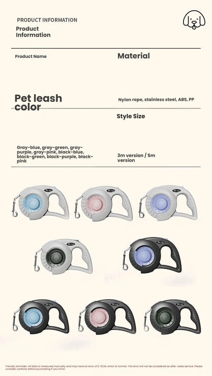 Automatic Retractable Pet Leash for Cats and Dogs