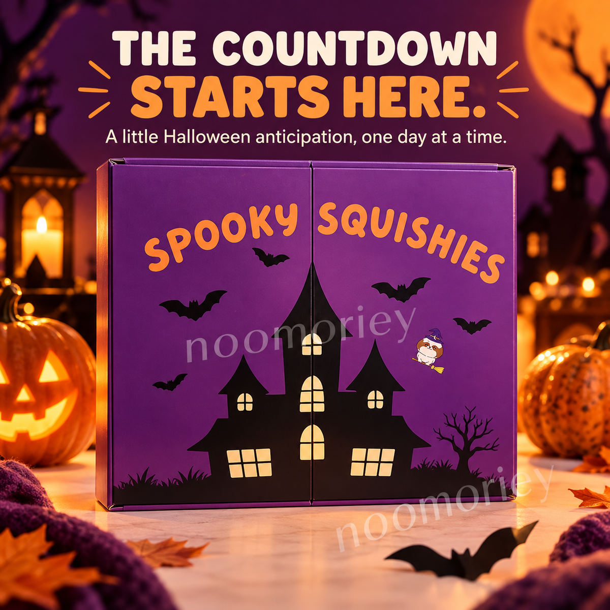 Halloween Squishy Advent Calendar, 13-Day Mystery Toy Countdown Box