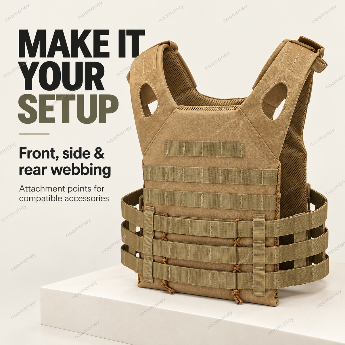 🎒 Lightweight Adjustable Utility Vest – Outdoor Multi-Pocket Chest Bag