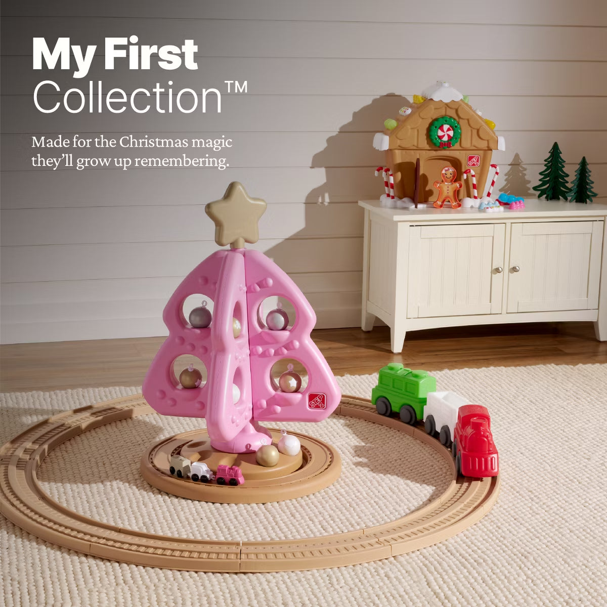 My First Christmas Tree Stacking and Sorting Toys - Pink 12pc
