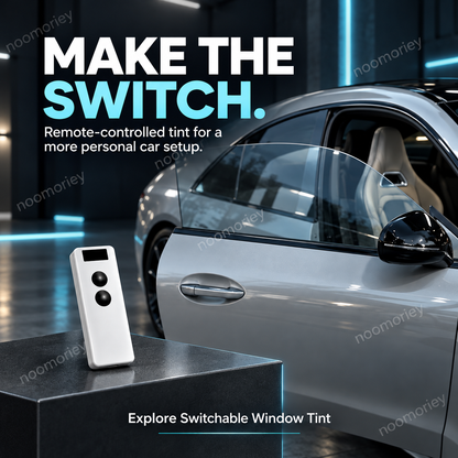 Remote Control Smart Car Window Tint Film, Switchable Privacy Glass