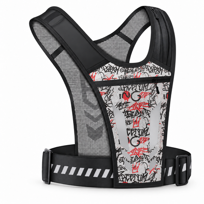 Hands-free reflective running vest
