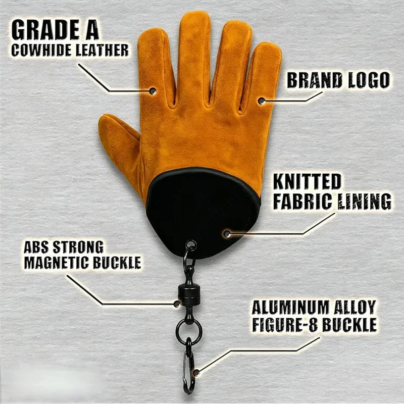 💯 Outdoor Thickened Wear-Resistant Cowhide Work Gloves