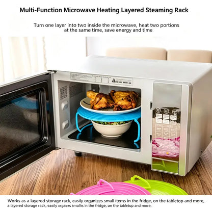 3-in-1 Plastic Microwave Plate Holder