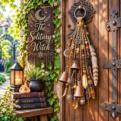 👉 Whimsical Witch Door Bell – Unique Hanging Decor for a Charming Home Entrance