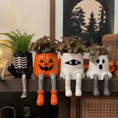 Halloween Planters with Legs