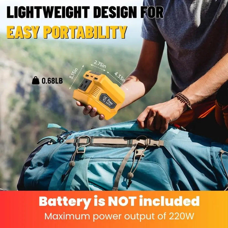 220W Portable Power Inverter Compatible