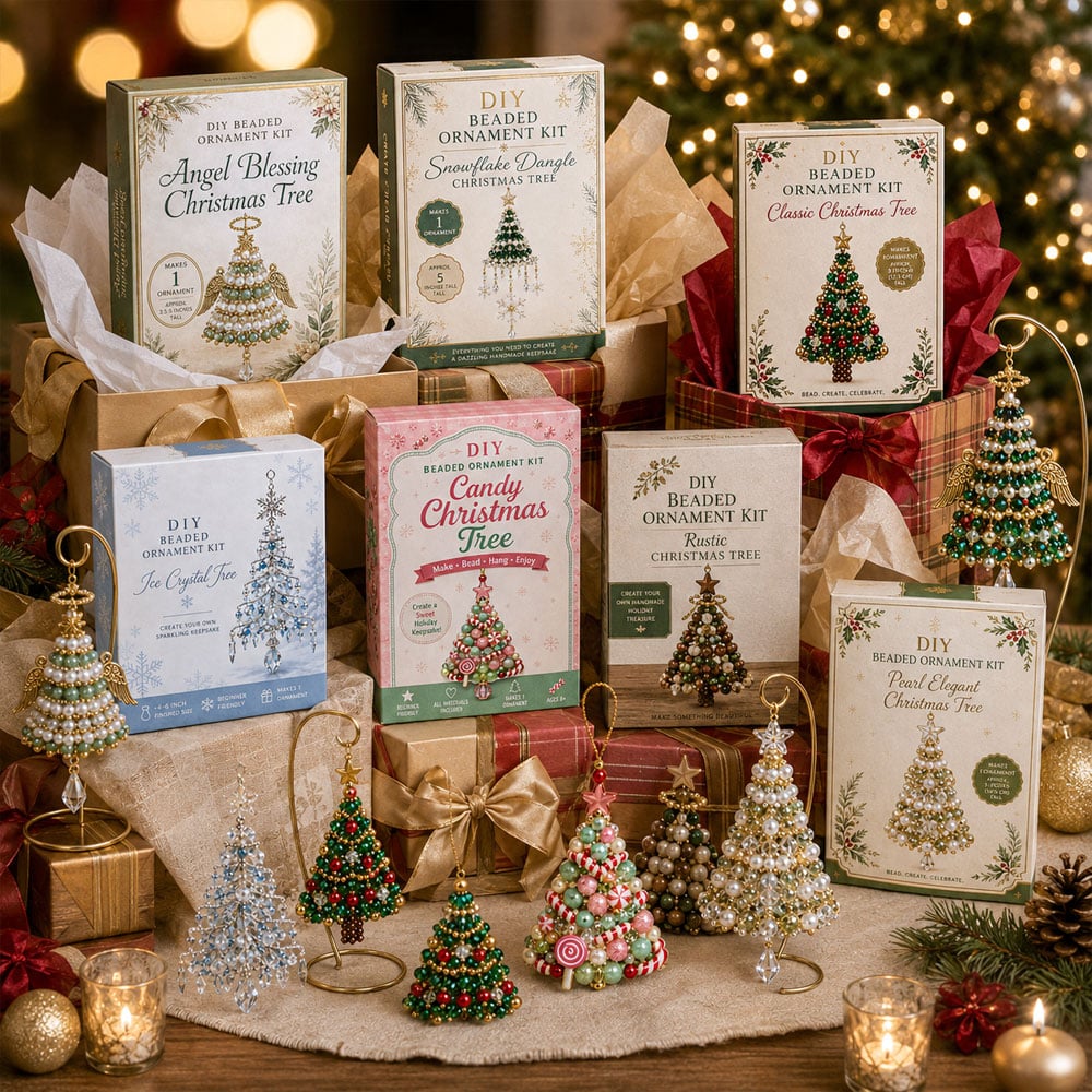 🎅 2026 Christmas Gift 49% Off--DIY Christmas Tree Beaded Ornament Kit