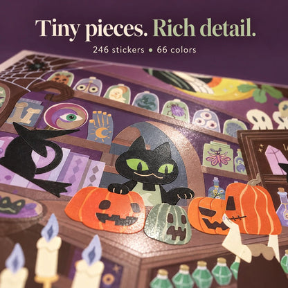 🐈‍⬛✨ 246-Piece Witchy Shop Numbered Sticker Mural 🎃