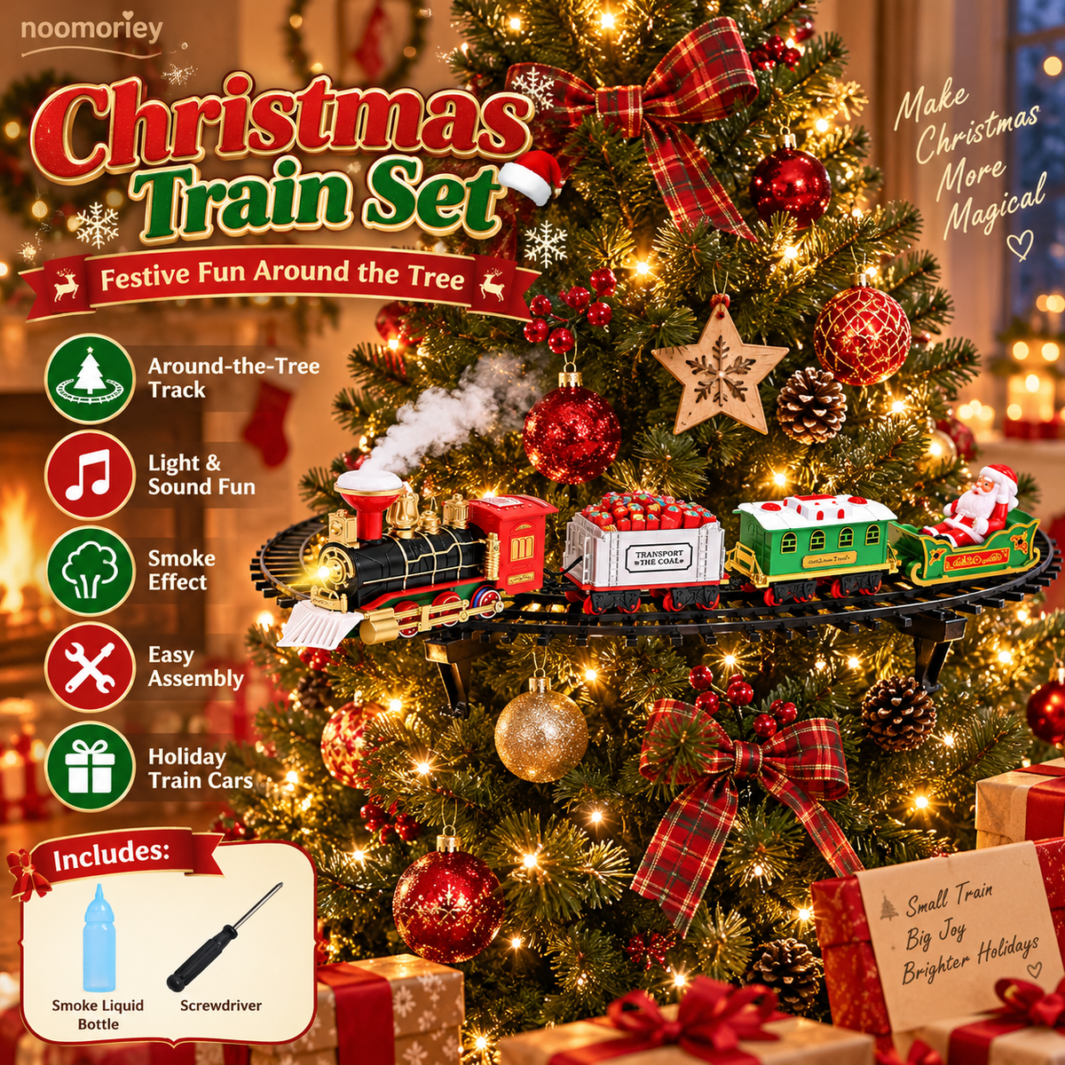 🎄🚂 Christmas Magic Express – Around-the-Tree Train Set
