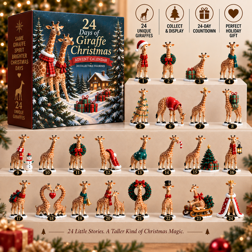 🦒 24 Days of Giraffe Christmas — Unique Holiday Characters