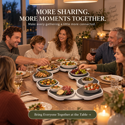 🍽️✨ Share & Spin – Expandable Lazy Susan Turntable for Dining Tables