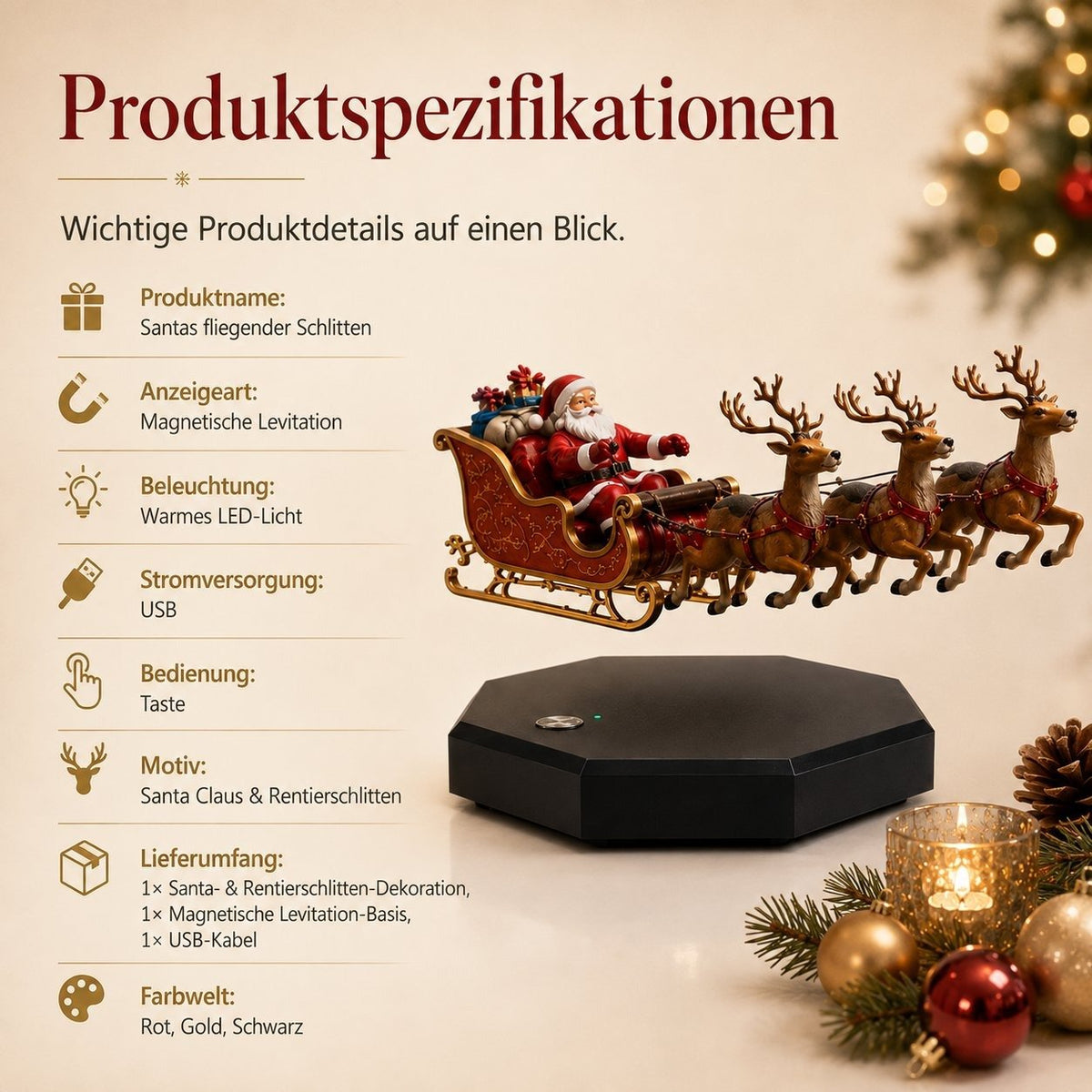 🎅 Santa's flying sleigh