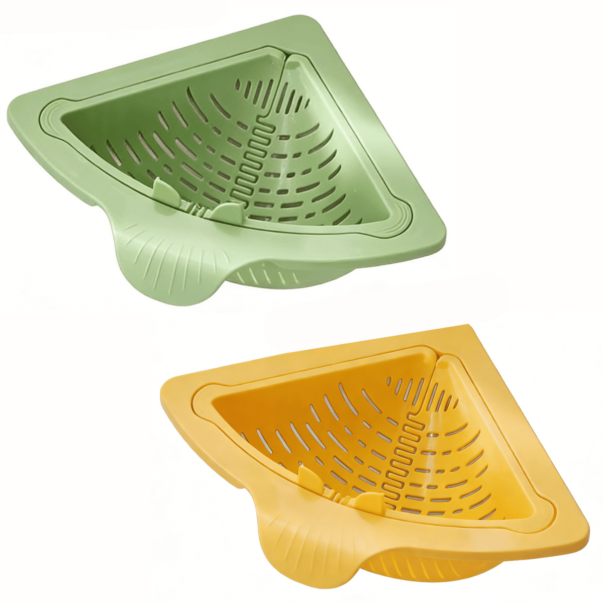 🧲✨ Magnetic Triangle Drain Basket | Multi-Function Sink Organizer & Food Strainer