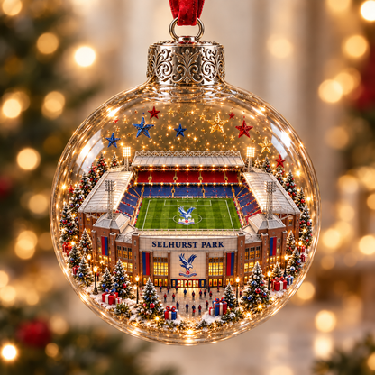 ⚽🎄 Christmas Sale: 50% OFF – Light-Up Football Stadium Ornament | 20 Styles
