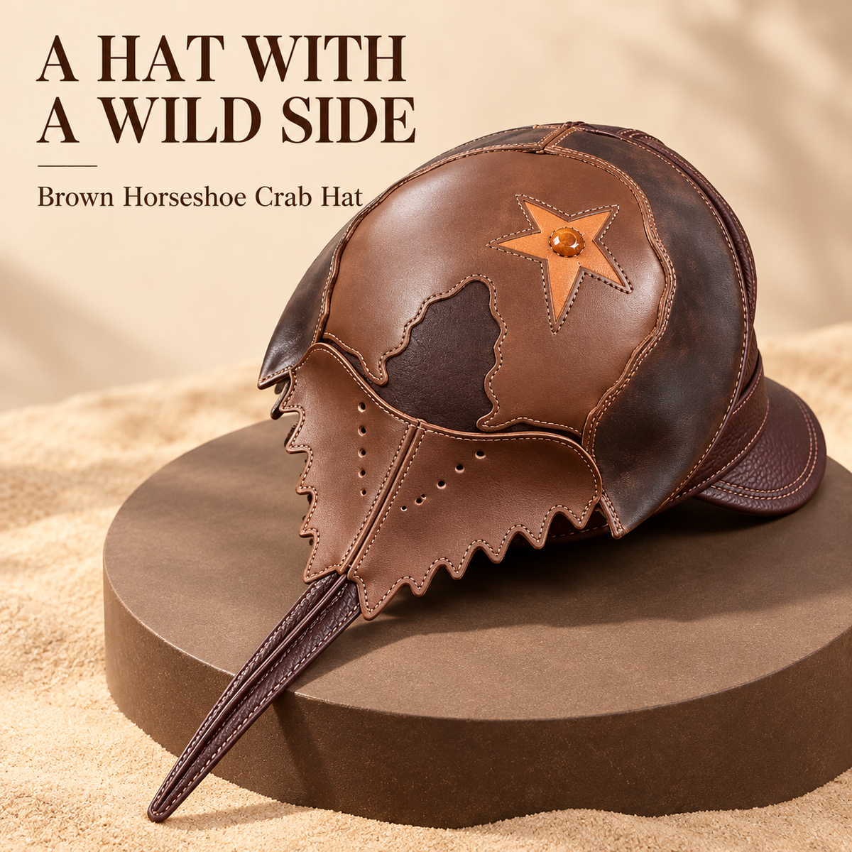 Horseshoe Crab Hat – Sculptural Statement Cap
