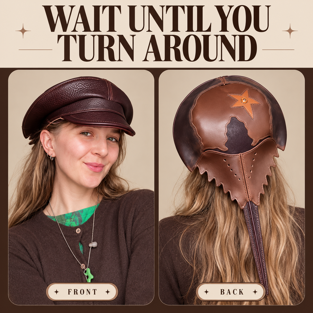 Horseshoe Crab Hat – Sculptural Statement Cap