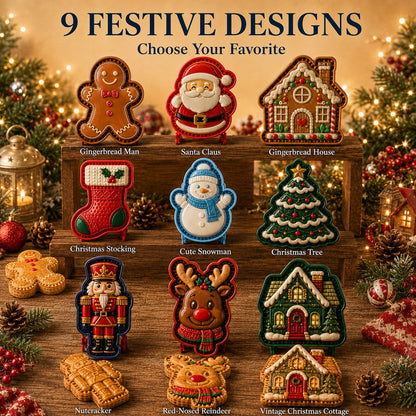 🎄 16-Design Christmas Mini Pie Mold Collection | Reusable Embossed Molds for Shaping Detailed Santa, Snowman, Reindeer, Tree & Holiday Pies 🥧✨