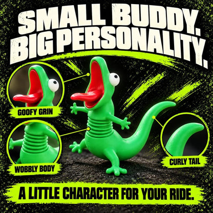 🔥Buy More Save More🔥- 🦎🏍Wobbly Riding Buddy – Car & Motorcycle Decor
