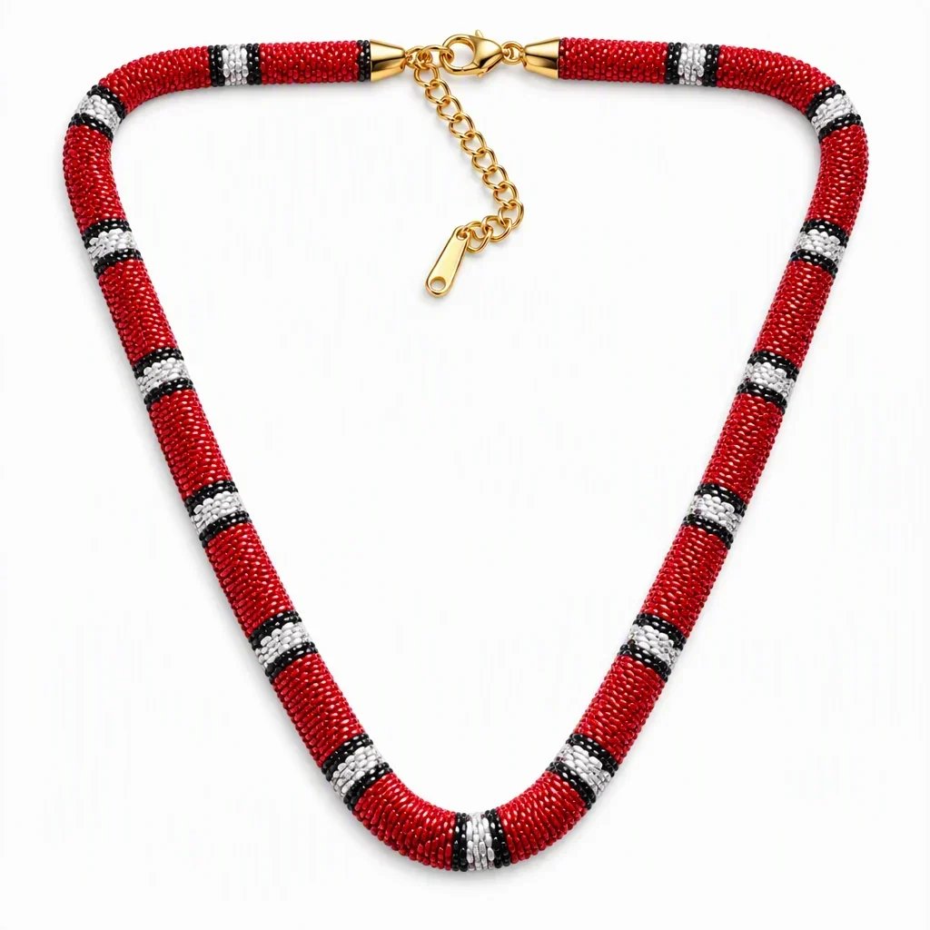🐍Serpent Statement Necklace – A Symbol of Mystery & Power✨