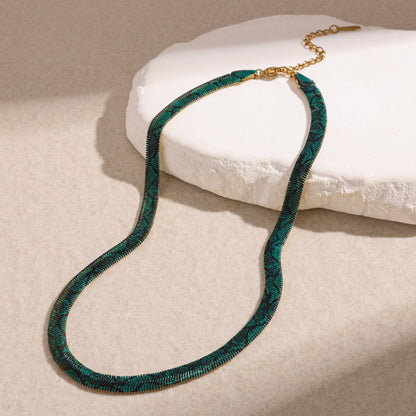 🐍Serpent Statement Necklace – A Symbol of Mystery & Power✨